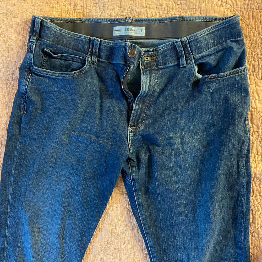 Lee Regular Fit Tapered Leg Jeans Size 40